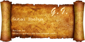Gutai Ibolya névjegykártya