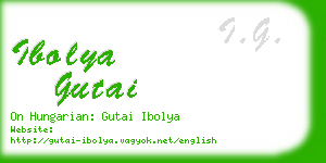 ibolya gutai business card